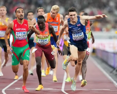 UK's Wightman Just Loses Out on Gold as Portuguese Isaac Nader Wins Stunning 1500m Victory