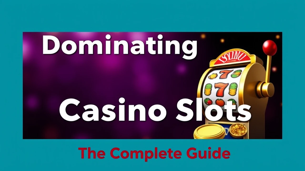 Dominating Casino Slots: The Complete Guide